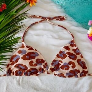 Venus Spotty Leopard Bikini Top, Size 32DD/34D/36C